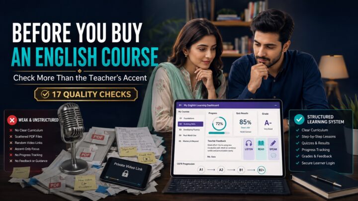 How to Choose an English Course in Pakistan: 17 Checks