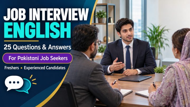 25 Job Interview Questions and Answers in English for Pakistani Job Seekers